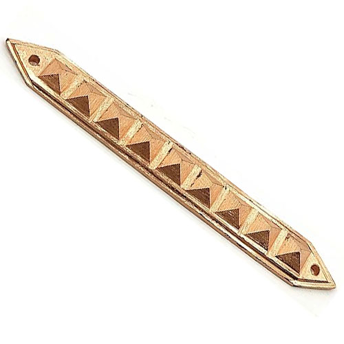 9 Pyramid Strip (Brass) (7.5 Inches)